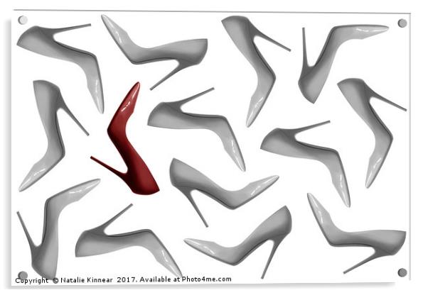 Shoes Pattern Abstract 3 Acrylic by Natalie Kinnear