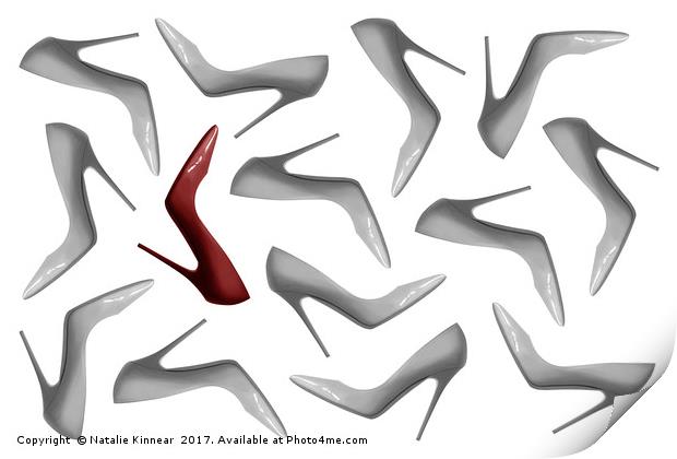 Shoes Pattern Abstract 3 Print by Natalie Kinnear