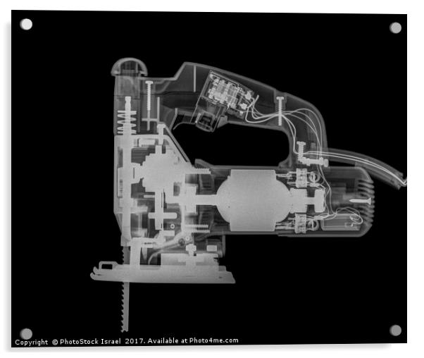 Jigsaw under x-ray  Acrylic by PhotoStock Israel