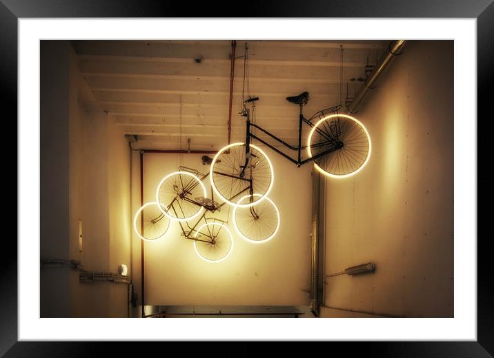 The Bikes Framed Mounted Print by Scott Anderson