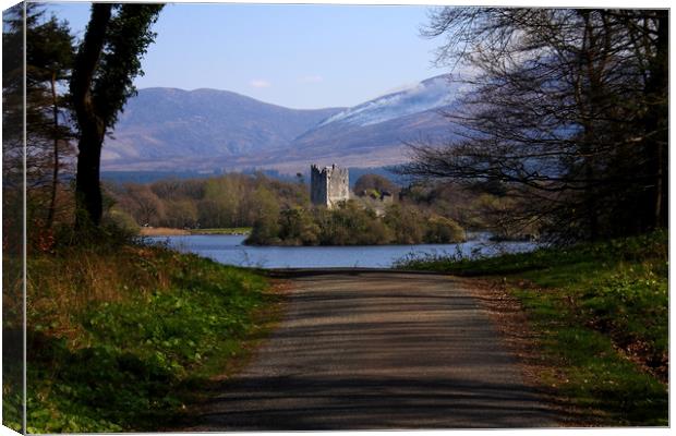 Castle On The Lakes  Canvas Print by Aidan Moran