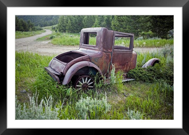 Rusting Away Framed Mounted Print by Luc Novovitch