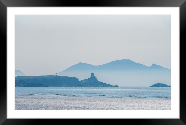 Llanddwyn Island in Sea Mist. Framed Mounted Print by Colin Allen