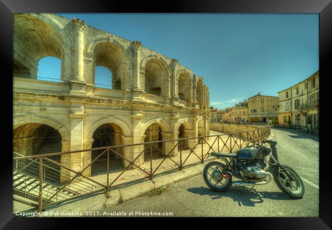 Arles Amphi Racer  Framed Print by Rob Hawkins