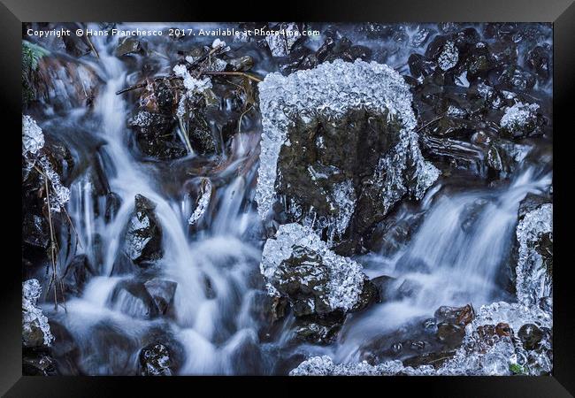 Water and ice Framed Print by Hans Franchesco