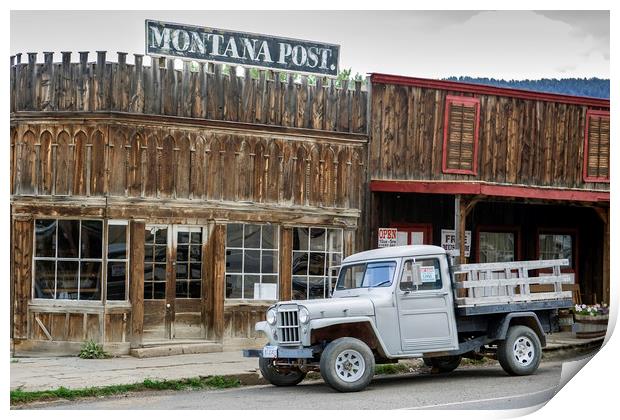 Montana Old Town Print by Luc Novovitch