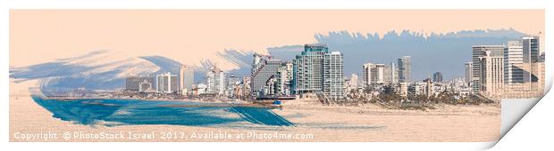 Israel, Tel Aviv coastline Print by PhotoStock Israel