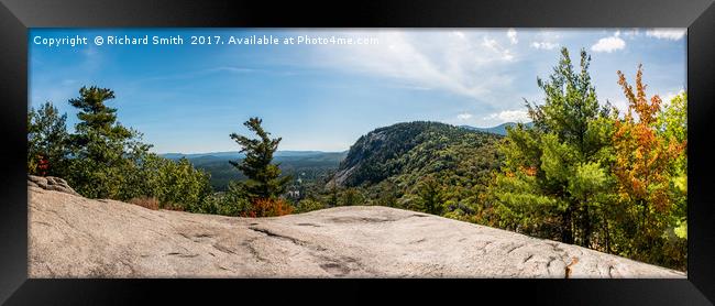 Cathedral Ledge view Framed Print by Richard Smith