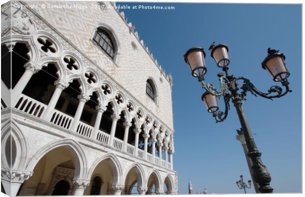  The Doge's Palace - Venice Canvas Print by Samantha Higgs
