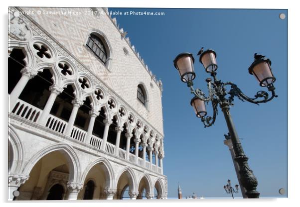  The Doge's Palace - Venice Acrylic by Samantha Higgs