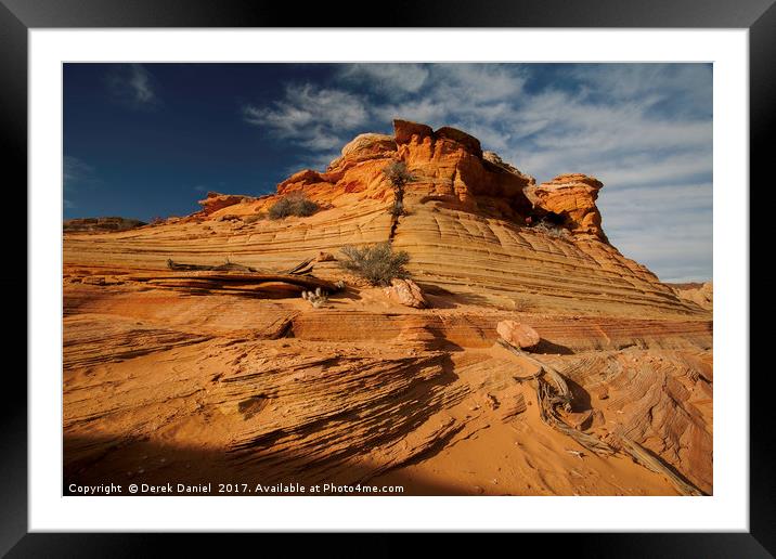 South Coyote Buttes Framed Mounted Print by Derek Daniel