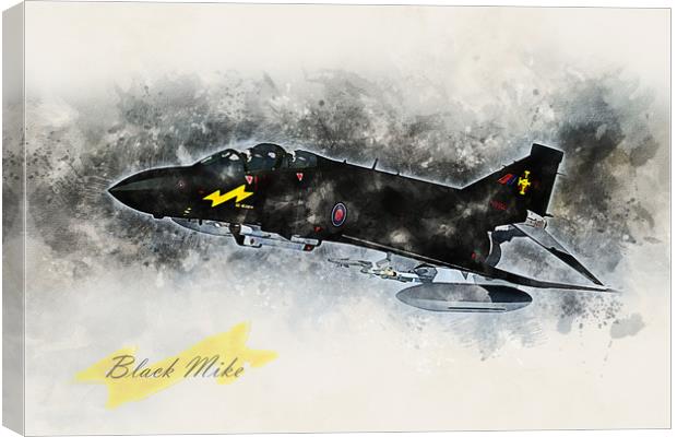 F-4 Phantom Black Mike Canvas Print by J Biggadike