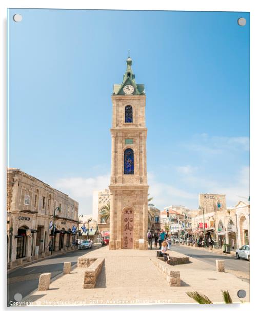 Jaffa clock tower Acrylic by PhotoStock Israel