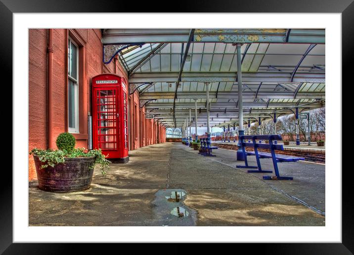 Kilmarnock Train Station Framed Mounted Print by Valerie Paterson