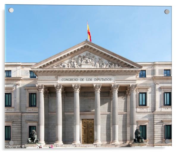 Congress of Deputies. Madrid Acrylic by PhotoStock Israel
