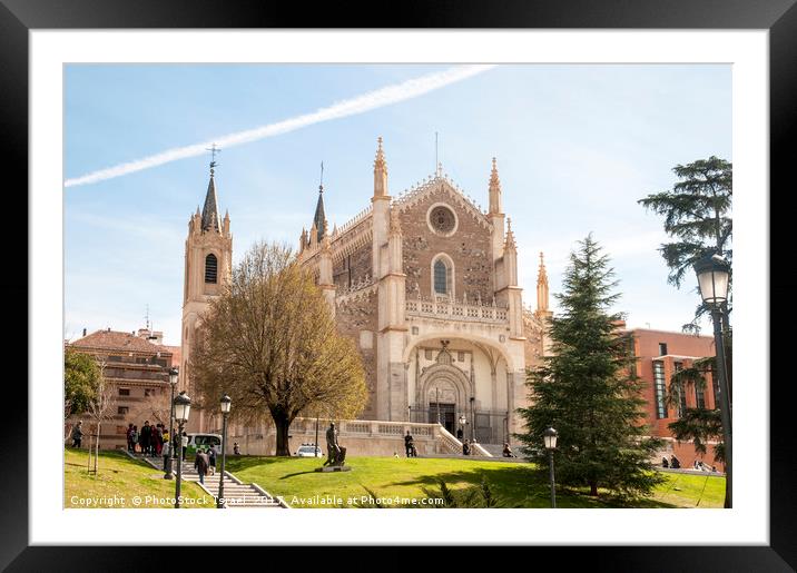 church of San Jeronimo el Real Madrid Framed Mounted Print by PhotoStock Israel