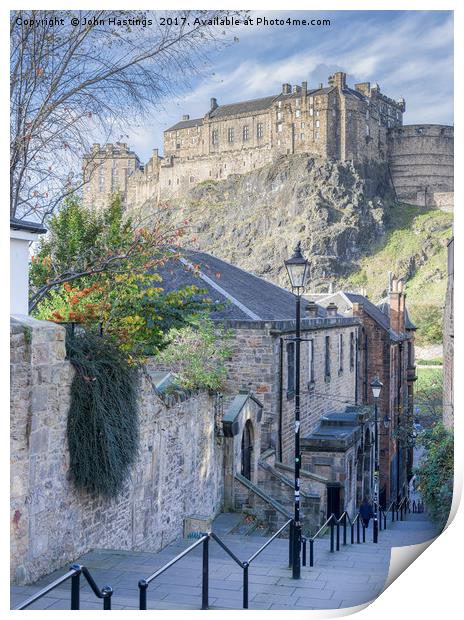 Iconic Edinburgh Castle Print by John Hastings