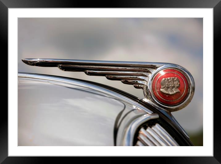 Vintage Graham Page Car Hood Ornament Framed Mounted Print by Luc Novovitch