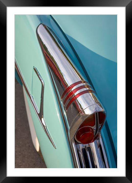 Buick Skylark Tail Fin Framed Mounted Print by Luc Novovitch
