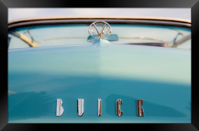 Classic Buick Car Hood Framed Print by Luc Novovitch