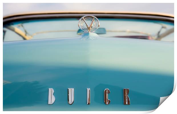 Classic Buick Car Hood Print by Luc Novovitch