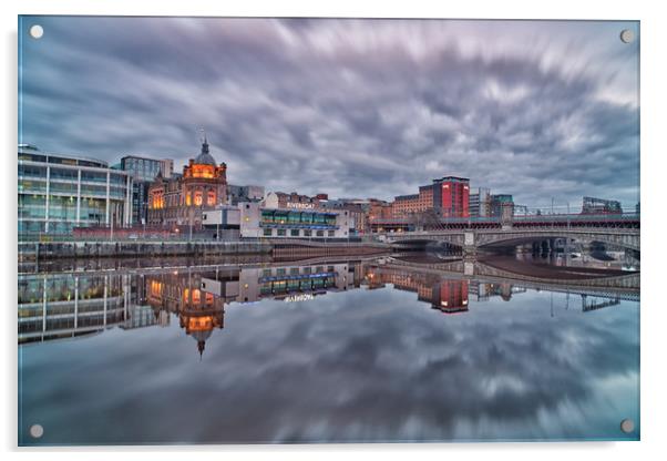 River Clyde Reflections Acrylic by overhoist 