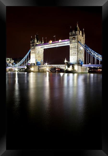 Tower Bridge at Night, London! Framed Print by Toon Photography