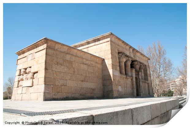 Templo de Debod  Print by PhotoStock Israel