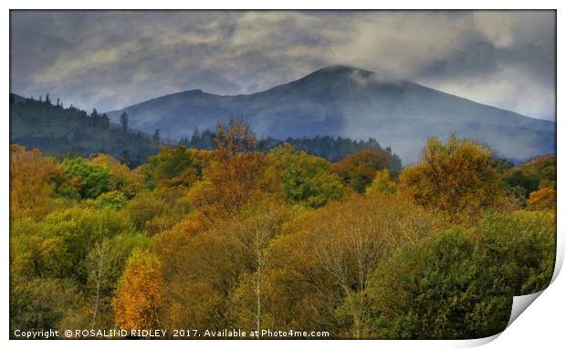 "Autumn mists at Keswick" Print by ROS RIDLEY