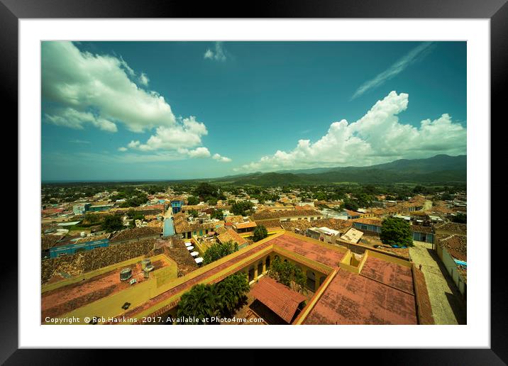 Trinidad Vista  Framed Mounted Print by Rob Hawkins