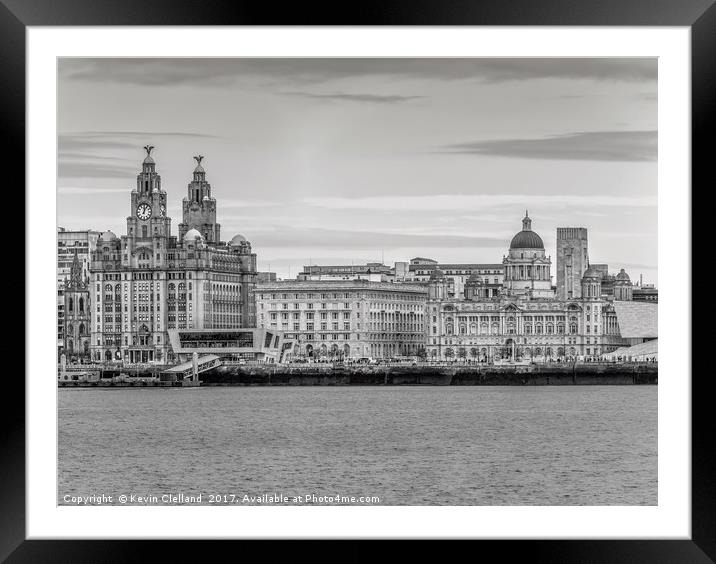 Liverpool Waterfront Framed Mounted Print by Kevin Clelland