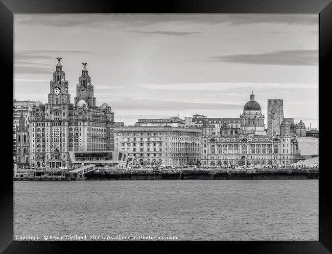 Liverpool Waterfront Framed Print by Kevin Clelland