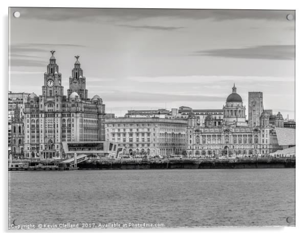 Liverpool Waterfront Acrylic by Kevin Clelland