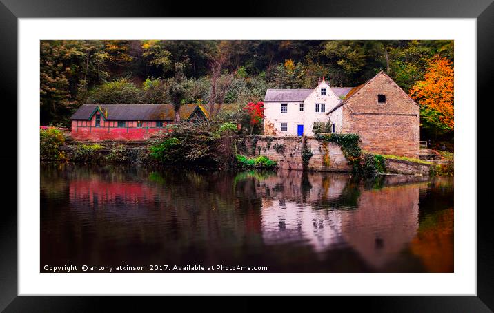 Durham Boating House Framed Mounted Print by Antony Atkinson
