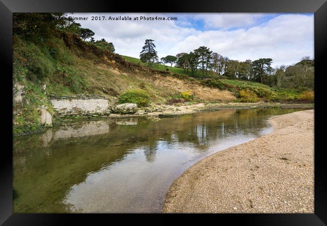 The Estuary at Blackpool Sands in Devon  Framed Print by Gordon Dimmer