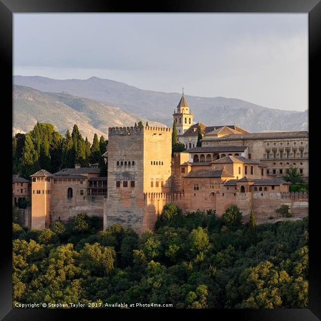 The Alhambra Framed Print by Stephen Taylor