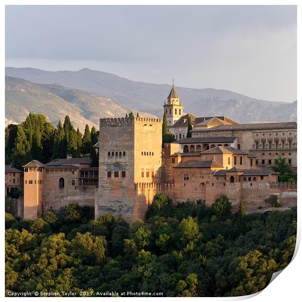 The Alhambra Print by Stephen Taylor