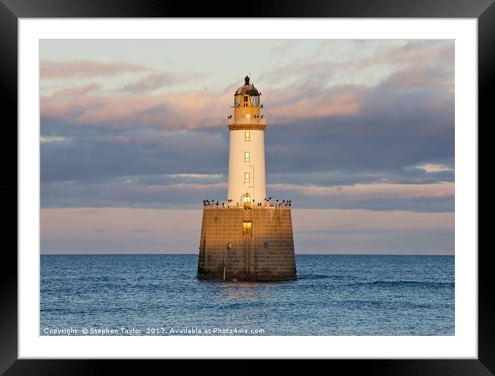 Rattray Head Lighthouse Framed Mounted Print by Stephen Taylor
