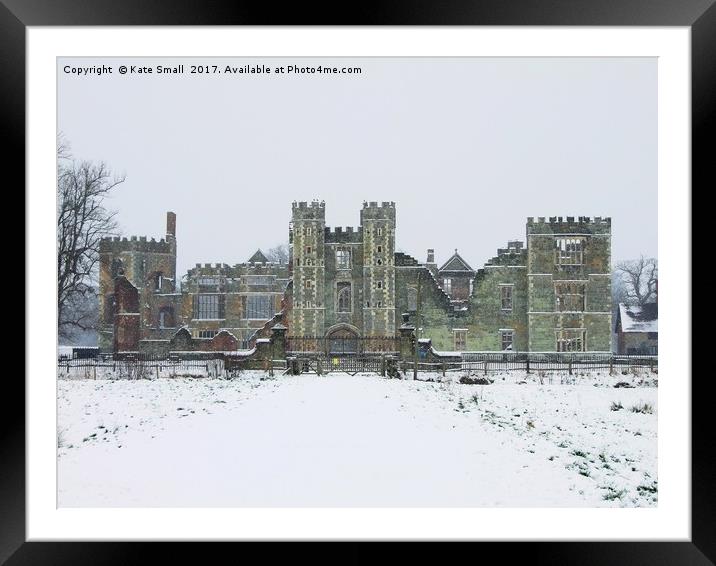 Cowdray Ruins Framed Mounted Print by Kate Small