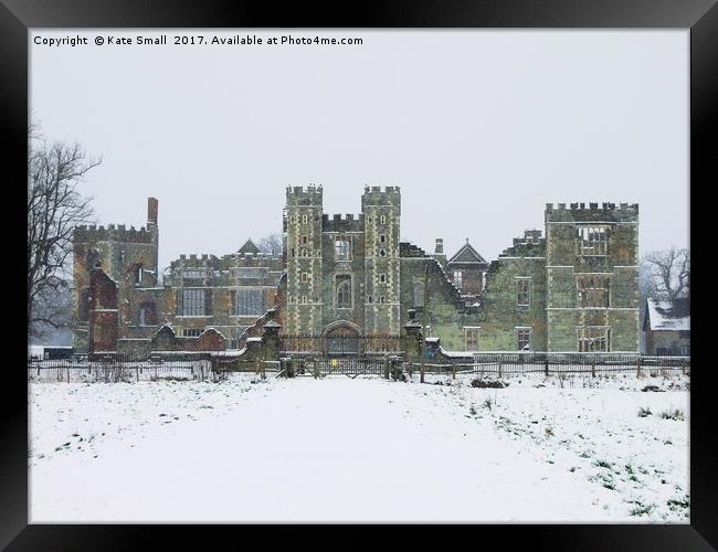 Cowdray Ruins Framed Print by Kate Small