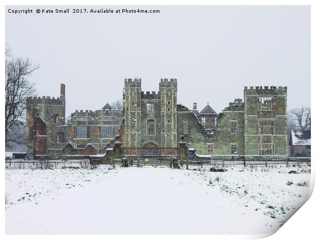 Cowdray Ruins Print by Kate Small