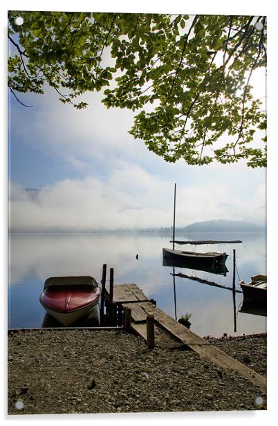 Lake Bohinj , Triglav National Park , Slovenia Acrylic by Ian Middleton