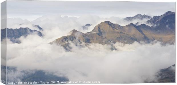 A Cloud Inversion above Gavarnie Canvas Print by Stephen Taylor
