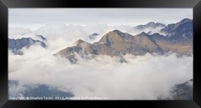 A Cloud Inversion above Gavarnie Framed Print by Stephen Taylor