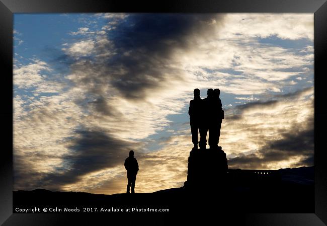 The Commando memorial at Spean Bridge in Scotland Framed Print by Colin Woods