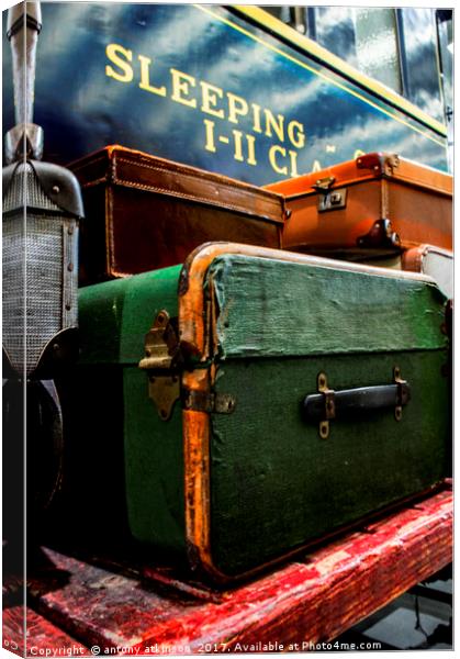 Waiting for the Train Canvas Print by Antony Atkinson