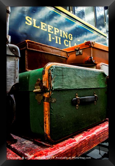 Waiting for the Train Framed Print by Antony Atkinson