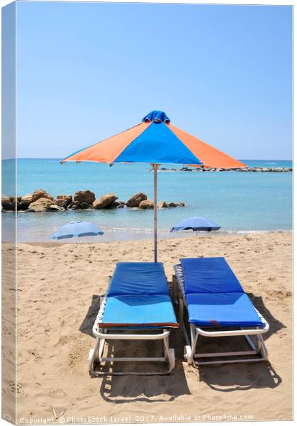 Beach Resort Canvas Print by PhotoStock Israel