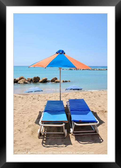 Beach Resort Framed Mounted Print by PhotoStock Israel