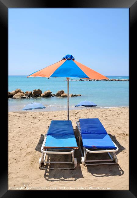 Beach Resort Framed Print by PhotoStock Israel